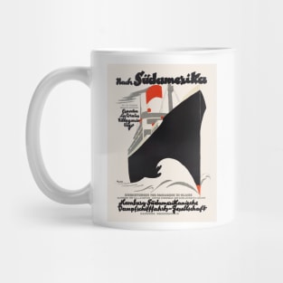 To South America - German Vintage Poster 1920s Mug